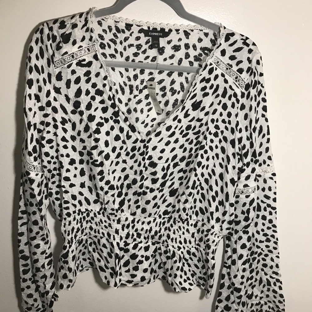 Express print blouse